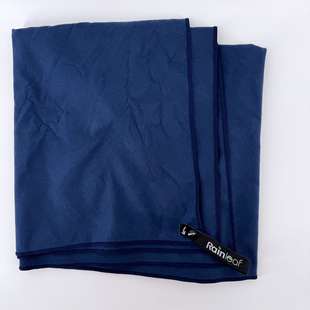 Rainleaf Microfiber Travel Towel‎ Navy Blue Large 24x48 Fast Drying Gym Camping